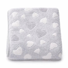 Dětská deka New Baby 80x90 heart grey