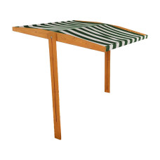 Stříška pro dětské dřevěné pískoviště Baby Mix 120x120 cm zeleno-bílá (poškozený obal)