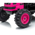 Elektrický traktor s vlečkou Milly Mally Farmer růžový