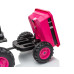 Elektrický traktor s vlečkou Milly Mally Farmer růžový