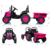 Elektrický traktor s vlečkou Milly Mally Farmer růžový