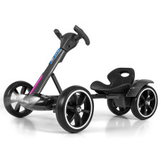 Elektrická motokára s dálkovým ovládáním a LED efekty GOKART BOLT Milly Mally black