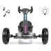 Elektrická motokára s dálkovým ovládáním a LED efekty GOKART BOLT Milly Mally black