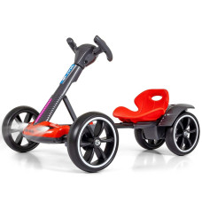 Elektrická motokára s dálkovým ovládáním a LED efekty GOKART BOLT Milly Mally red