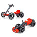 Elektrická motokára s dálkovým ovládáním a LED efekty GOKART BOLT Milly Mally red