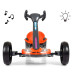 Elektrická motokára s dálkovým ovládáním a LED efekty GOKART BOLT Milly Mally red