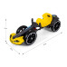 Elektrická motokára s dálkovým ovládáním a LED efekty GOKART BOLT Milly Mally yellow