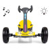 Elektrická motokára s dálkovým ovládáním a LED efekty GOKART BOLT Milly Mally yellow