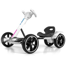Elektrická motokára s dálkovým ovládáním a LED efekty GOKART BOLT Milly Mally white