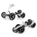 Elektrická motokára s dálkovým ovládáním a LED efekty GOKART BOLT Milly Mally white