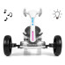 Elektrická motokára s dálkovým ovládáním a LED efekty GOKART BOLT Milly Mally white