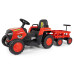 Elektrický traktor Milly Mally Rolly red
