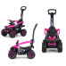 Dětské odrážedlo s vodící tyčí Milly Mally Wild 3v1 pink