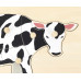 Dětské dřevěné puzzle s úchyty Viga Cow