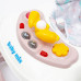 Dětské chodítko Baby Mix s volantem a silikonovými kolečky růžové (Zánovní) Dětské chodítko Baby Mix s volantem a silikonovými kolečky růžové (Zánovní)