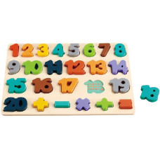 Dřevěné puzzle čísla Baby Mix