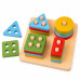 Dřevěná geometrická skládačka pro nejmenší Baby Mix