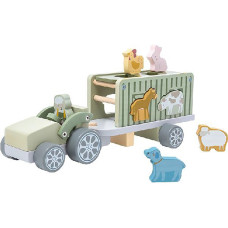 Dřevně nákladní auto Safari s kostkami Baby Mix