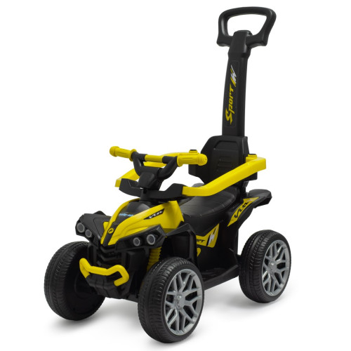 Dětské odrážedlo Baby Mix Mega Prime EVA s vodící tyčí žluté (poškozený obal) Dětské odrážedlo Baby Mix Mega Prime EVA s vodící tyčí žluté (poškozený obal)