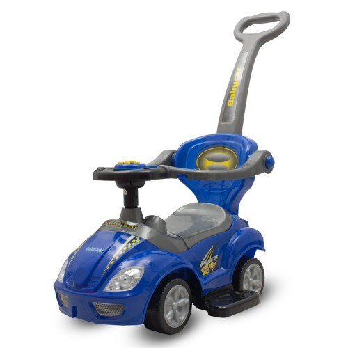 Dětské odrážedlo s vodící tyčí 3v1 Baby Mix Mega Car modré (Poškozený obal) Dětské odrážedlo s vodící tyčí 3v1 Baby Mix Mega Car modré (Poškozený obal)