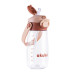 Školní láhev s brčkem Akuku 480 ml mocha Školní láhev s brčkem Akuku 480 ml mocha