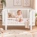 Dětská oválná postýlka Klára New Baby bílá Dětská oválná postýlka Klára New Baby bílá