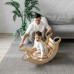 Dřevěná Montessori balanční houpačka přírodní Dřevěná Montessori balanční houpačka přírodní