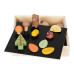 Dřevěná Montessori sada 40 figurek Les