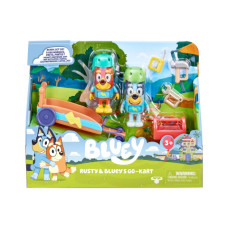 Bluey a Rusty Sada figurek Gokart Motokára