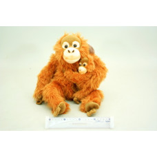 Plyš Orangutan s mládětem 27 cm