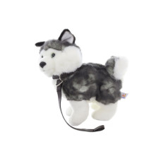 Plyš Husky s vodítkem 25 cm