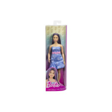 Barbie modelka - modré šaty s motýlky HYT89