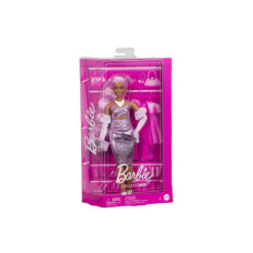 Barbie deluxe modelka - metalické šaty HYV25 TV
