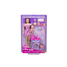 Barbie Skipper babysitter chůva s kočárkem JJB42