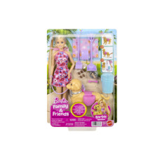 Barbie Panenka s pejskem na procházce JJB46