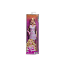 Barbie Fashionistas modelka v růžovém outfitu se sádrou na ruce