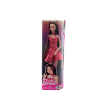 Barbie Fashionistas Modelka v růžovém leopardím outfitu JJN59