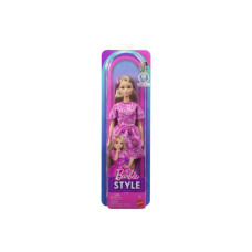 Barbie Fashionistas Modelka v šatech s růžovým paisley vzorem JJ