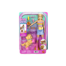 Barbie Panenka s pejskem na bruslích blondýnka JMJ44
