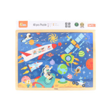 Dřevěné puzzle 48 dílků - vesmír