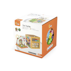 Dřevěný box s aktivitami 5v1