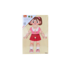 Dřevěná vkládačka dívka