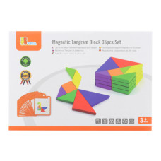Dřevěné magnetické tangramy