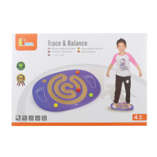 Dřevěná balanční deska s labyrintem