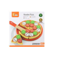 Dřevěná pizza - krájení