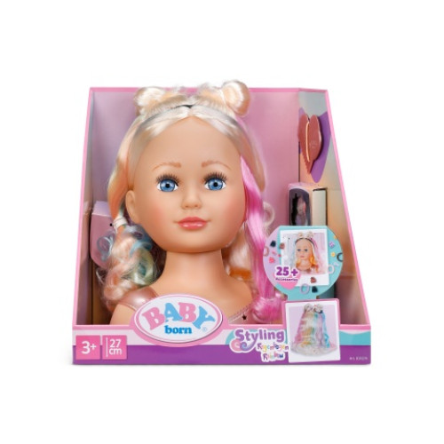 BABY born Duhová česací hlava TV BABY born Duhová česací hlava TV