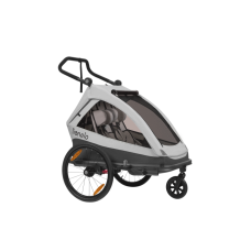 Lionelo Cama Grey Stone — přívěs za kolo s funkcí kočárku