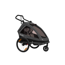 Lionelo Cama Grey Graphite — přívěs za kolo s funkcí kočárku