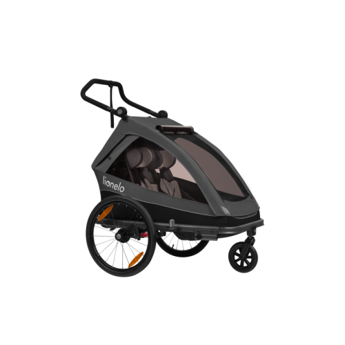 Lionelo Cama Grey Graphite — přívěs za kolo s funkcí kočárku Lionelo Cama Grey Graphite — přívěs za kolo s funkcí kočárku