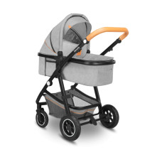 Lionelo Amber 3v1 Grey Stone — Multifunkční kočárek s autosedačkou